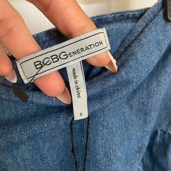 NWT BCBG Ruffle Jean Skirt (S) - Picture 3 of 4